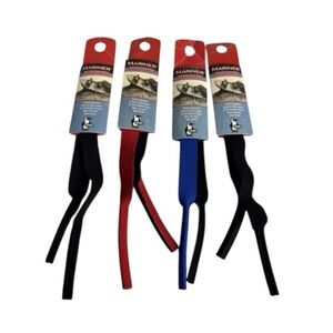 Chums Mariner Eyewear Retainers Neoprene Pack of 4 - 2 Black, 1 Blue, 1‎ REd 081